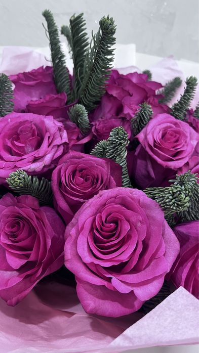 Роза большие букет