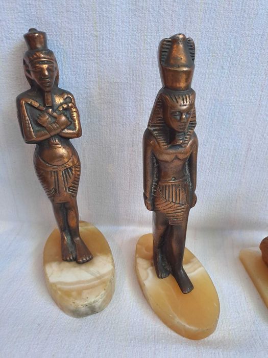 statueta egipteana bronz cupru onix