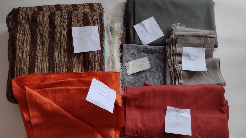 Нови платове жарсе басма лен трико поплин габардин сатен и други