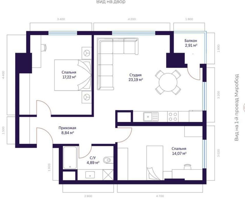 Modera Towers Продается 3 комнатная квартира коробка ул.Шота Руставели