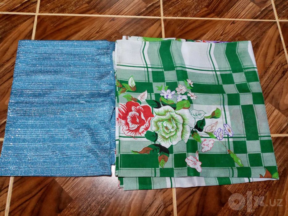 Ткани цветные в отрезах.Цена 20 тыс за метр
