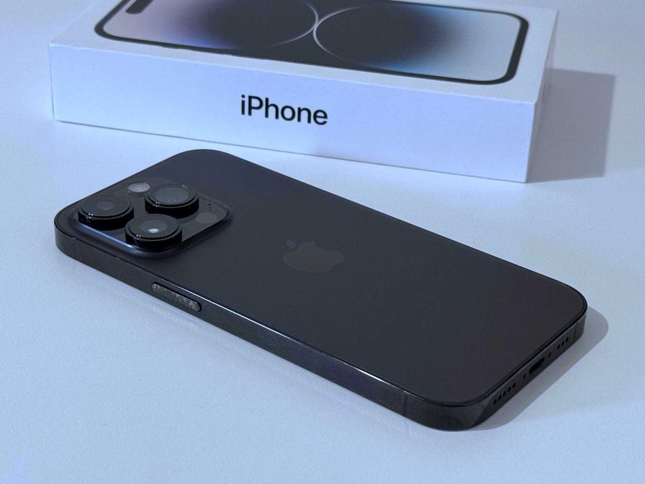 Бартер! Oтличен! iPhone 14 Pro Space Black (Черен) 100% Батерия.