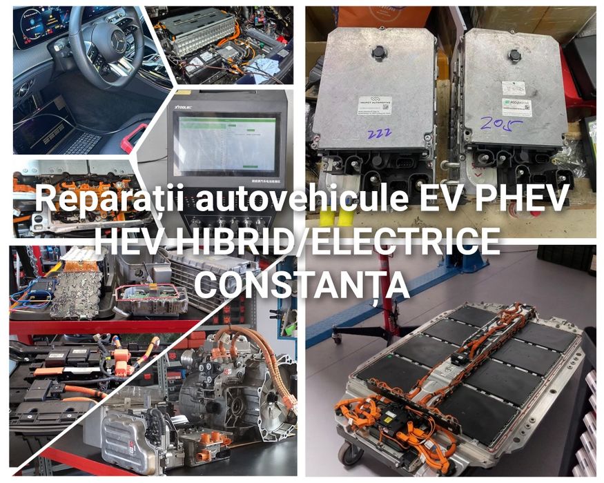 Reparații Mașini Electrice EV și PHEV | OBC/ Invertoare EV/ Convertoare DC-DC/Acumulatori HV/BMS/Diagnoză și Testare acumulatori  lithium EV /BMS