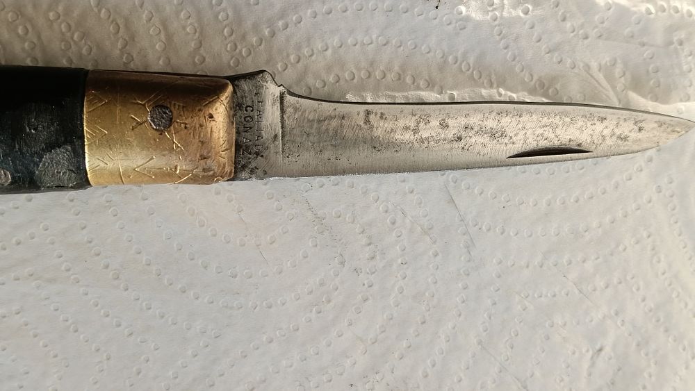 Briceag de Colecție Unicat Sardinian Conaz Pattada - Mâner Corn, Handmade Italia