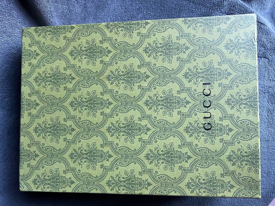 New GUCCI MEN  Basket  White Leather HIGH TOP Logo   43