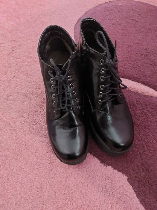 Осенние ботинки кожа