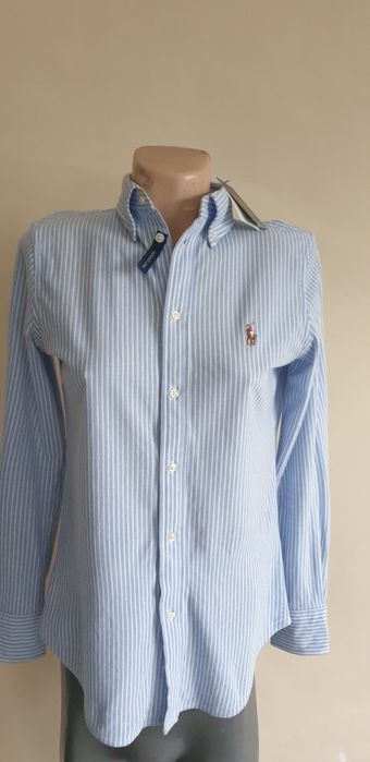 POLO Ralph Lauren Oxford Stripe Knit Cotton M НОВО ОРИГИНАЛ Дамска Риз