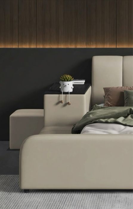 Premium детская кровать из натуральной кожи