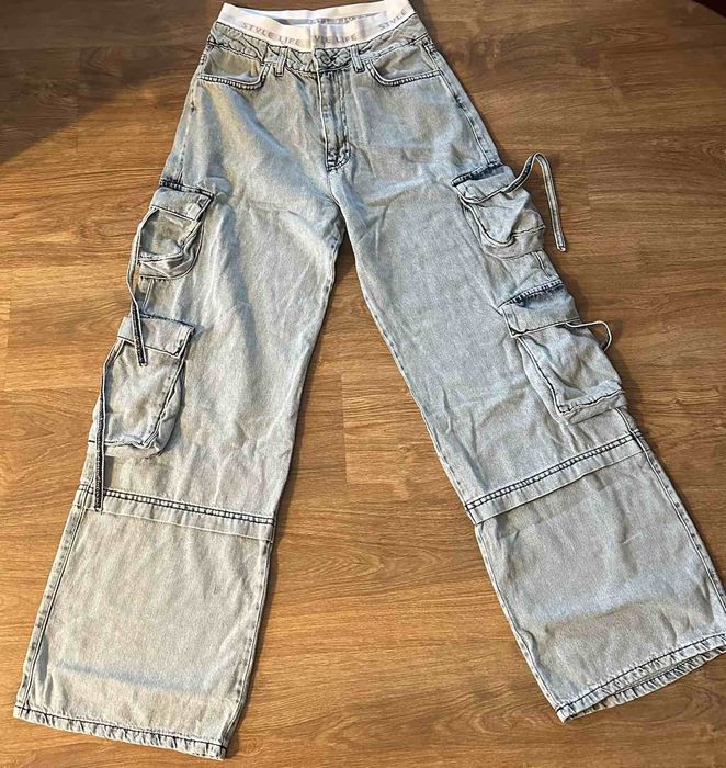 Дамски дънки с широк крачол