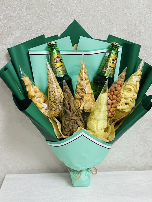 Съедобные мужские букеты