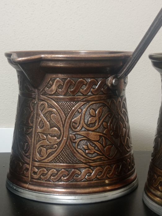 Ibric turcesc din aliaj de cupru, gros în "carne", nefolosit