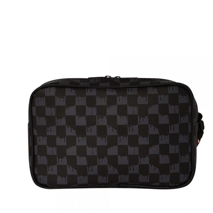 Sprayground Drip Check Shark Toiletry Brick Bag