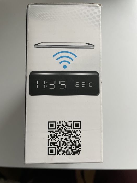 НОВ Цифров часовник (будилник) wireless phone charge безкабелен