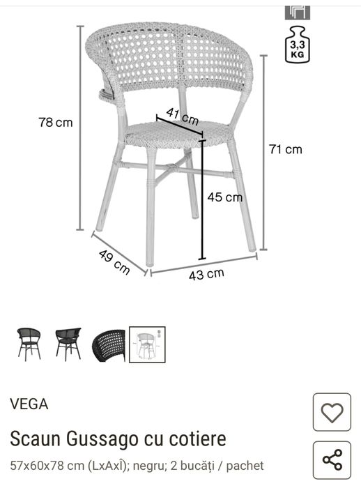Scaune gradina/ Scaune outdoor