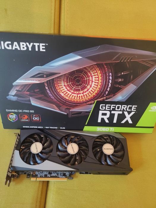 Gigabyte GeForce RTX 3060 Ti GAMING OC PRO – отлично състояние