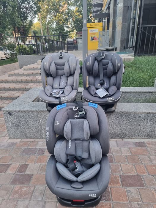 Комфортное детское автокресло isofix 0+ 36 кг крутится на 360 градусов
