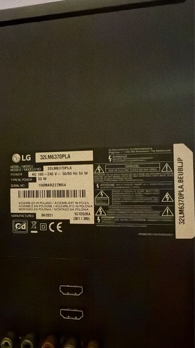 Смарт Телевизор LG - 32LM6370PLA