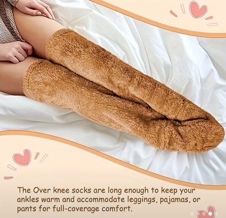 Теплые высокие гольфы-гетры для дома. Пояс бандаж. Размер универсальны