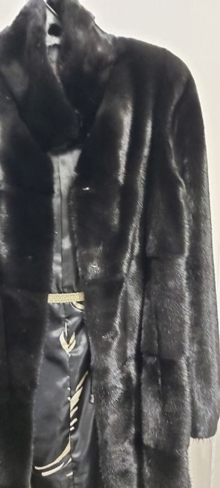 Норковая шуба (американская норка, черный бриллиант)