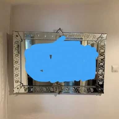 Oglinda venetiana din cristal