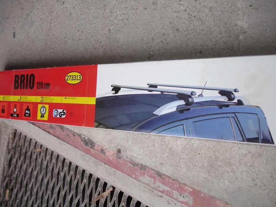 Brio - Напречни греди, багажник за автомобил, 120 см.