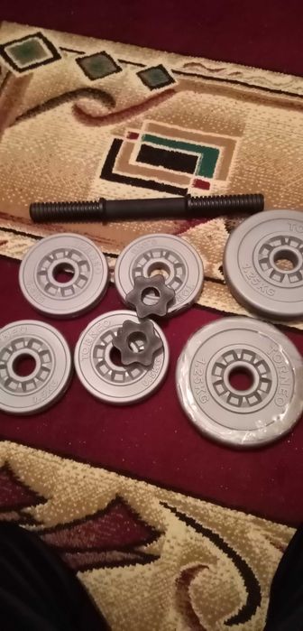 Гантели разборные и штанга самодельная