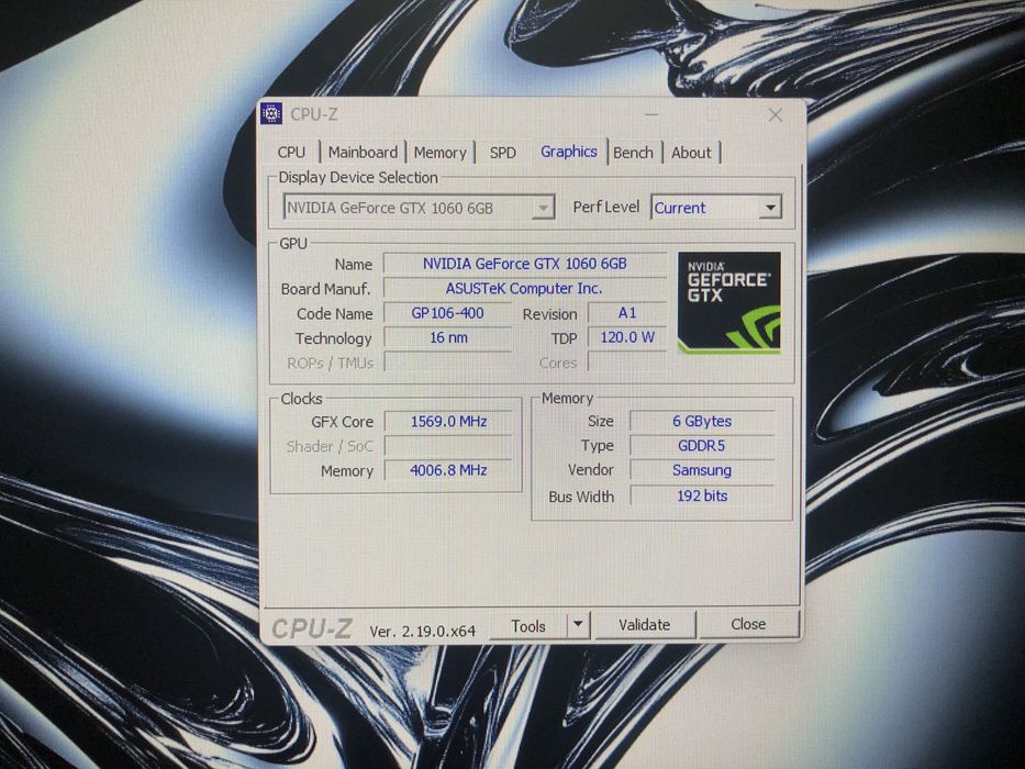 Видеокарта Asus GeForce GTX 1060 6GB Dual