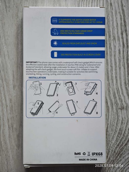 Husă de Telefon SUBACVATICA Rezistentă la Apă IP68