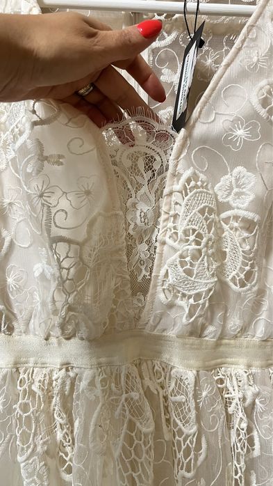 Rochie de cununie crem baby doll