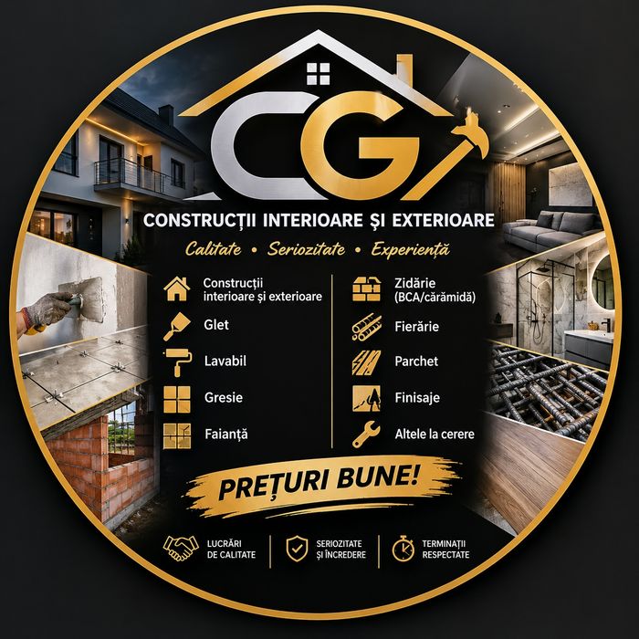 Executăm lucrări construcții/renovări – mici, medii și mari
