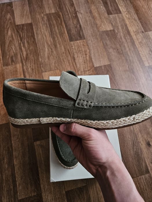 Лоферы летние в замшевом исполнении