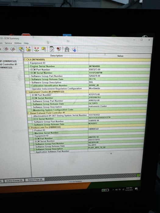 Diagnoza utilaje Caterpillar
