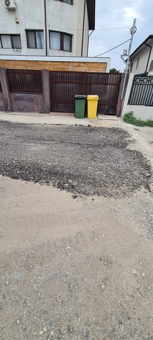 Asfalt frezat pentru strada locuri parcare amenajare bobcat