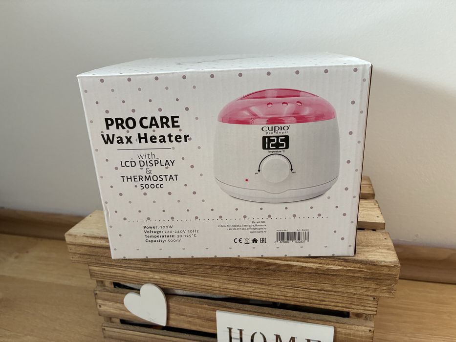 Kit depilare Cupio ProDepil – Încălzitor ceară cu afișaj LCD + ceară perle + spatule