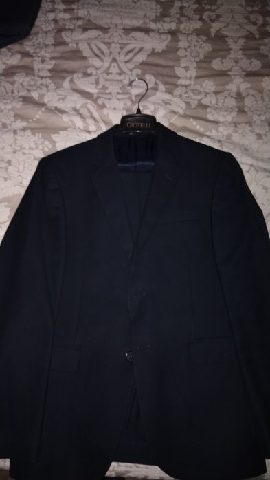 Тёмно-синие костюм-брюки