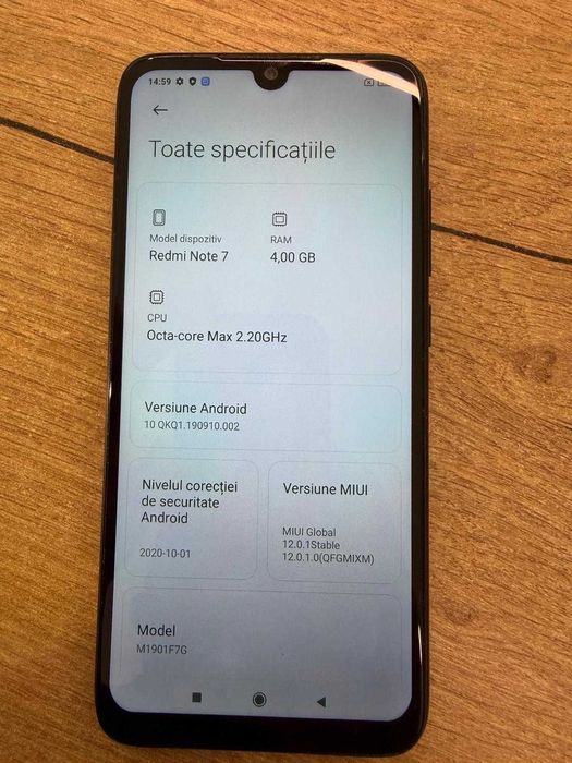 Redmi Note 7 64GB 4GB RAM Dual SIM Negru | Garantie | Buy-Back