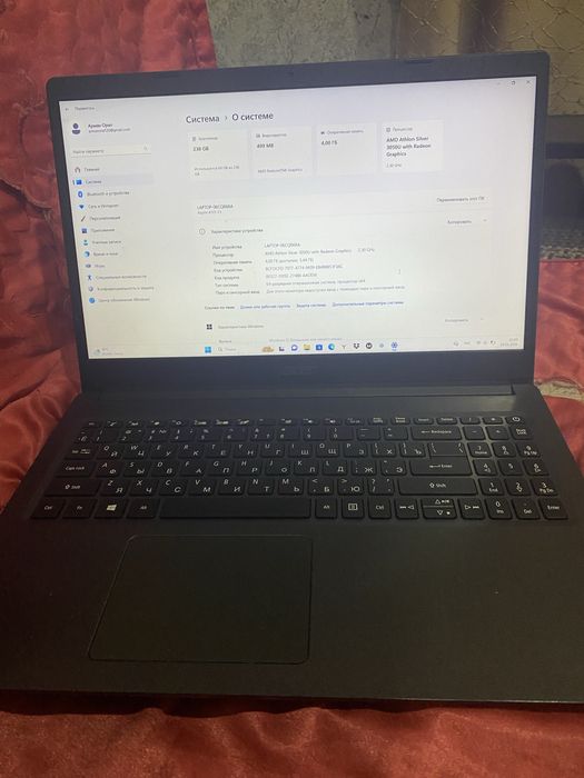 продам ноутбук хорошем состояния * Athlon 3050U * 4GB RAM * 256GB SSD