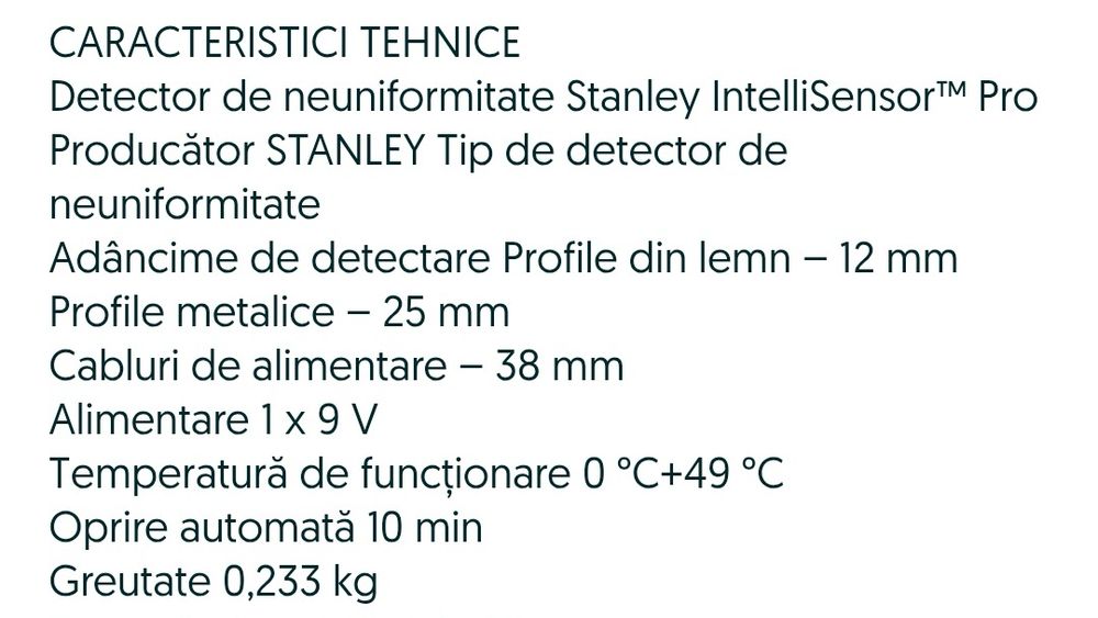 Detector Stanley InteliSensor Pro 77-255