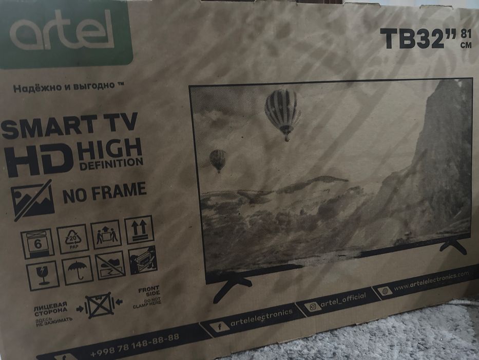 Artel 32 Smart TV yangi zapakovka