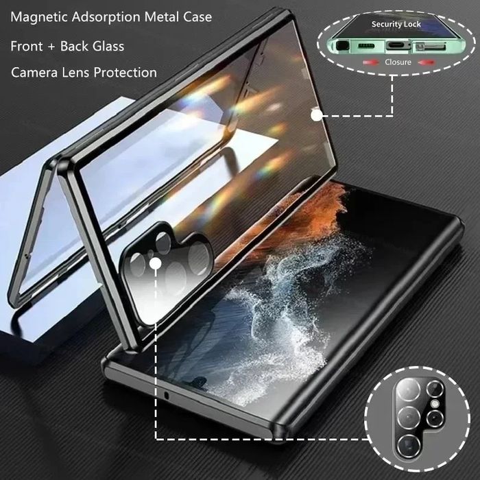 Samsung Galaxy S25 Ultra S25+ / 360° магнитен кейс с камера протектор