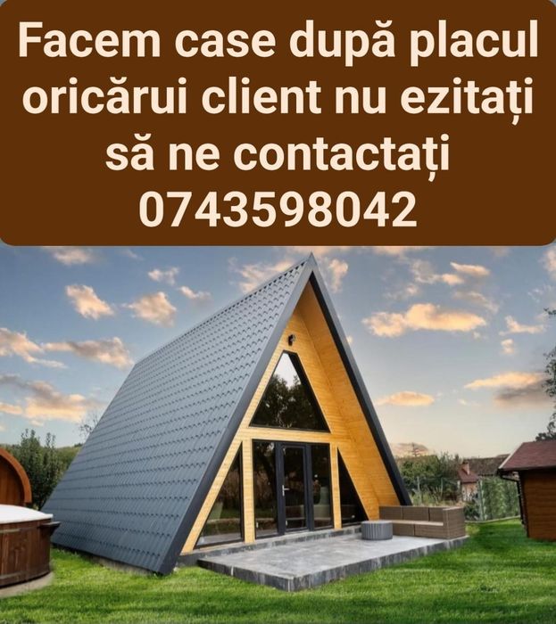 Case pe structura metalica