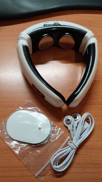 Aparat masaj gat si spate cu impulsuri electromagnetice. 2 senzori fixi pe gat si 2 pt spate la alegere.