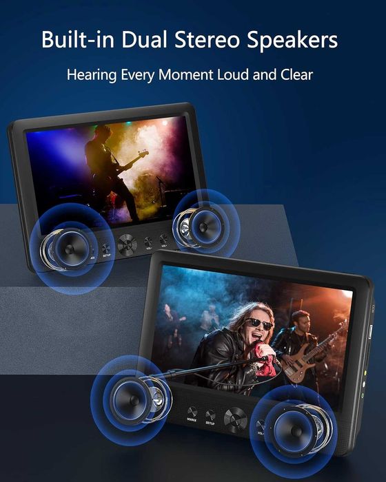Нов двоен портативен USB / SD / DVD Плейър Player