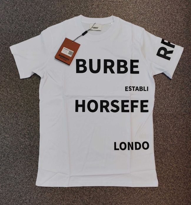 Мъжка памучна тениска фланелка блуза Burberry 2025