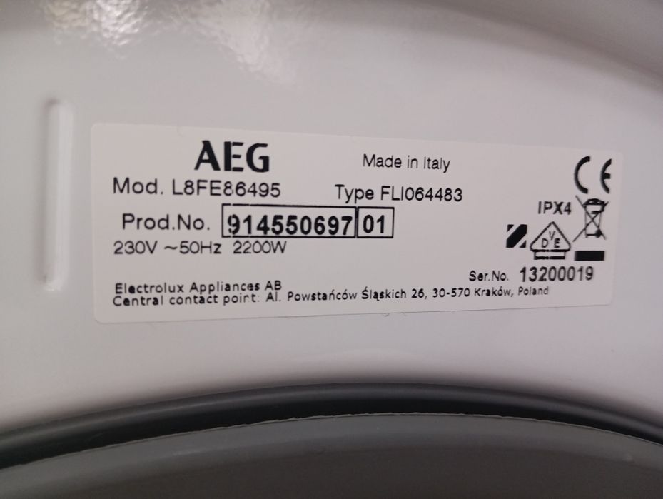 Като нова пералня АЕГ Aeg 8000 Series A+++ 9кг 2 години гаранция!