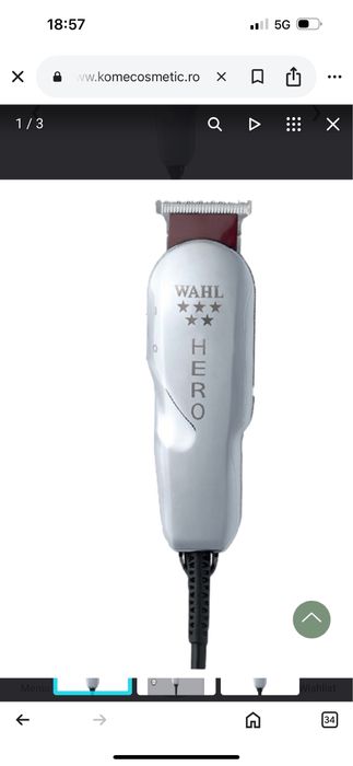 Wahl hero masina contur tuns