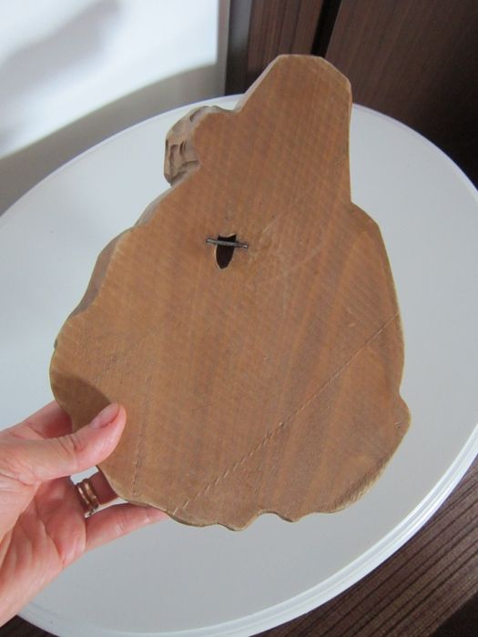 cadou rar Craciun Fecioara Maria cu pruncul sculptura lemn