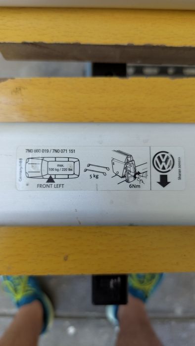 VW Sharan Багажник за покрив (напречни греди, релси, рейлинг)