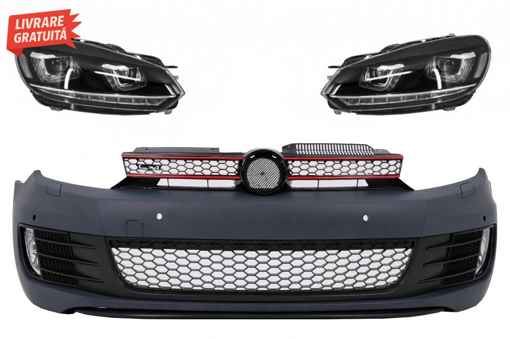 Bara Fata cu Faruri LED Semnal Dinamic VW Golf VI 6 (2008-2013) GTI U