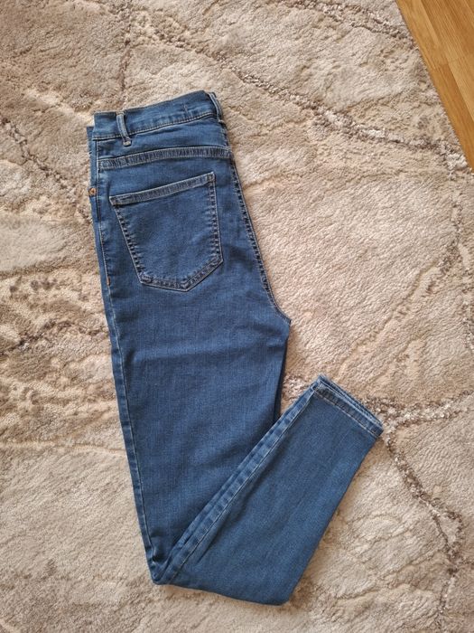 Blugi dama elastici, talie inalta